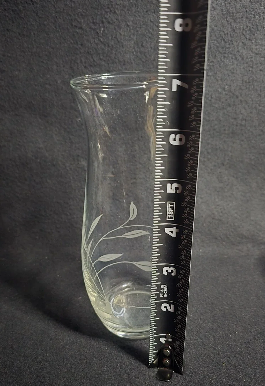 Cameo Crystal Hand Cut Vase